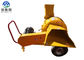 Kuning Kecil Pto Kayu Chipper / Pohon Cabang Mesin Cipper 7.5-15KW pemasok